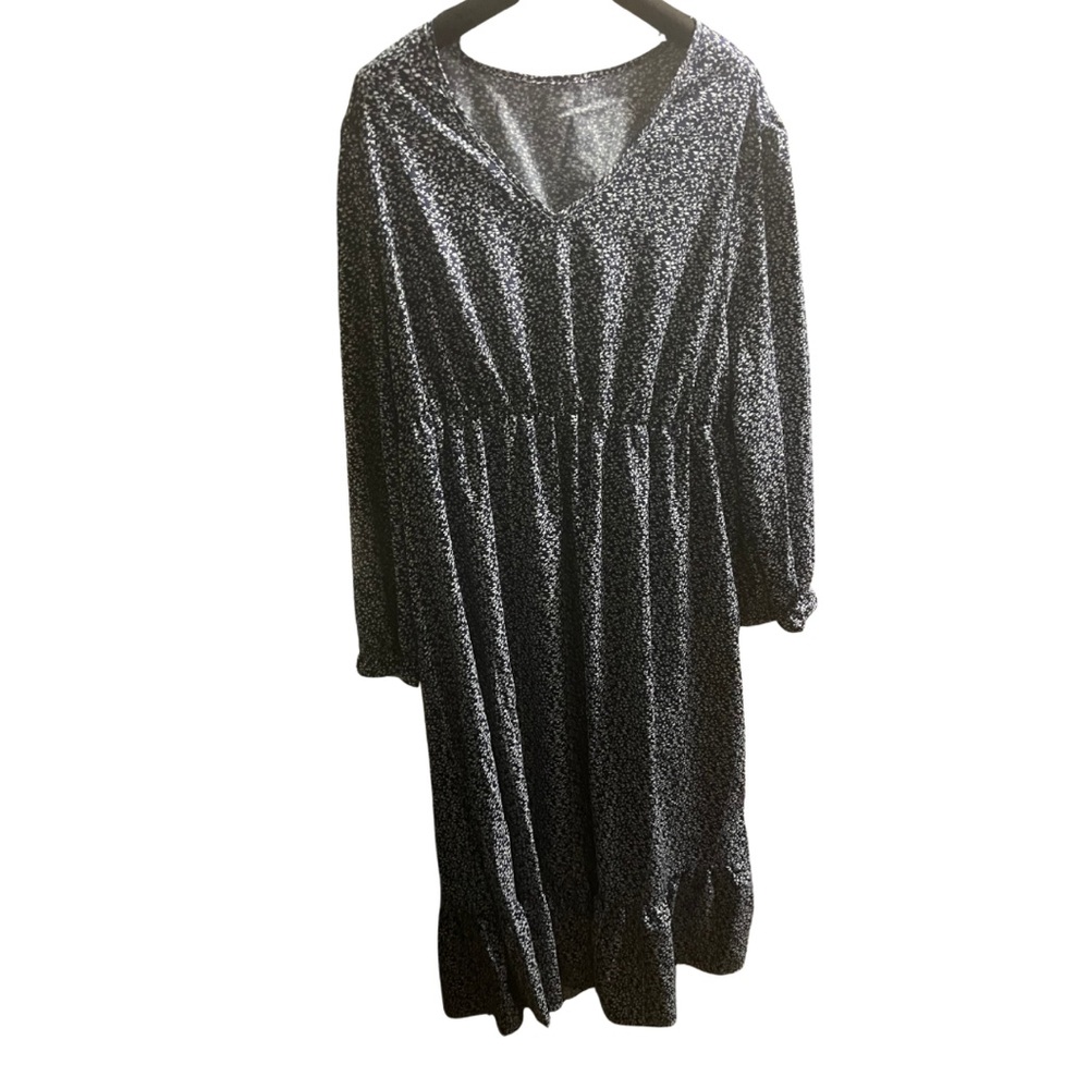 Elegant Navy and White Women's Dress